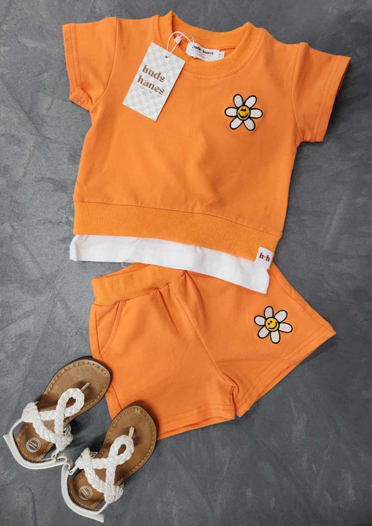 Daisy Embroidered Short Set