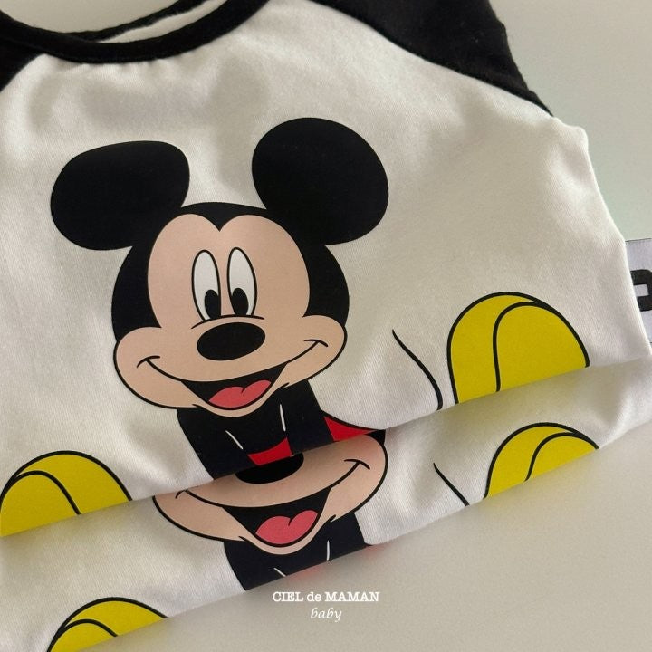 Mickey Mouse Raglan Baby Romper